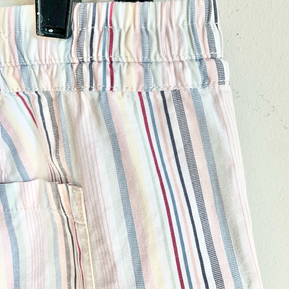 Loft Colored Striped Drawstring Running Shorts - image 5